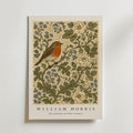 Plakat „Rotkehlchen zwischen Rosen“ von William Morris