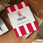 Scandinavian Mjölk Red Label Poster – poster väggdekoration
