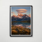 Torres del Paine at Dawn Poster