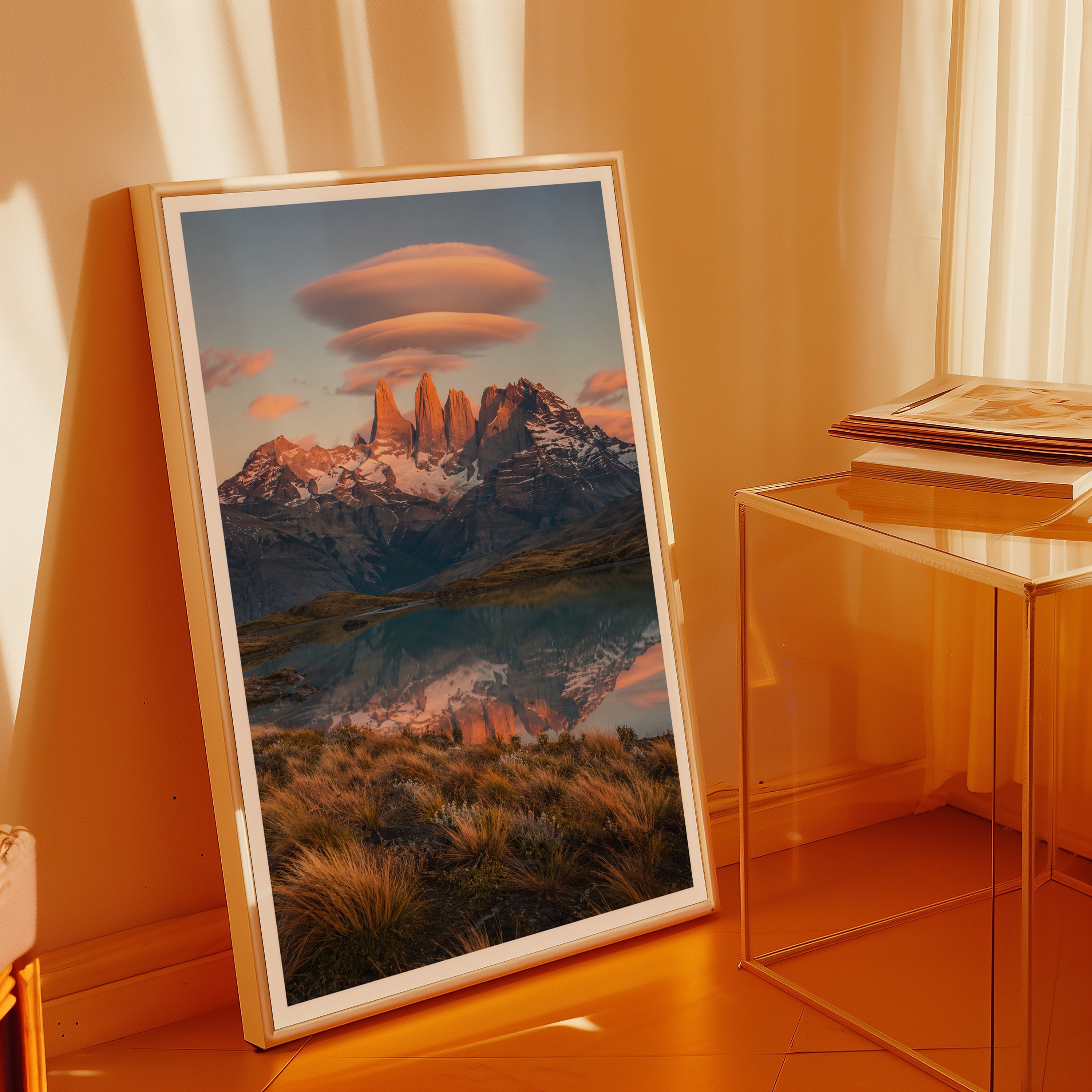 Torres del Paine at Dawn Poster