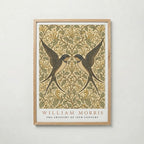 Twin Swallows William Morris Poster