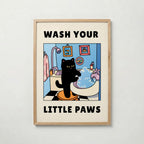 Wash Your Little Paws Poster affisch – köp poster online – Bozetto väggdekoration