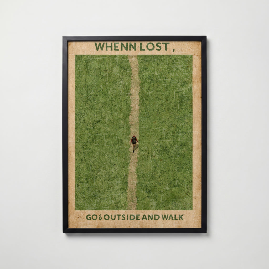 When Lost Walk Poster i hemmiljö