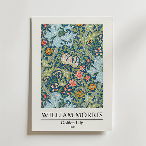 William Morris Golden Lily No.2 affisch på neutral bakgrund – poster från Bozetto
