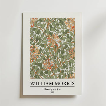 William Morris Honeysuckle Poster – William Morris låter kaprifolens slingrande former skapa ett mönster av liv och rörelse.