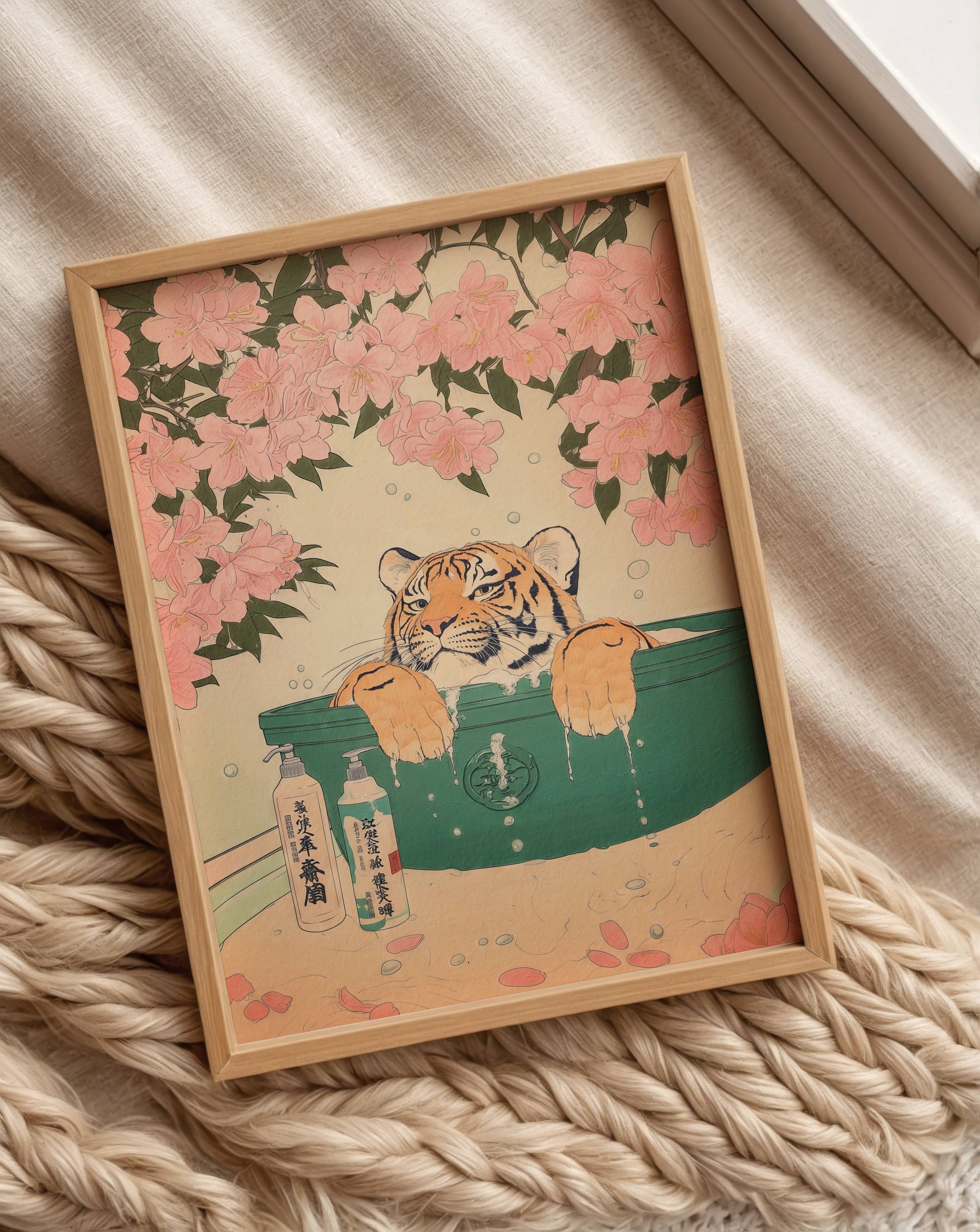 Zen Tiger Poster – poster väggdekoration