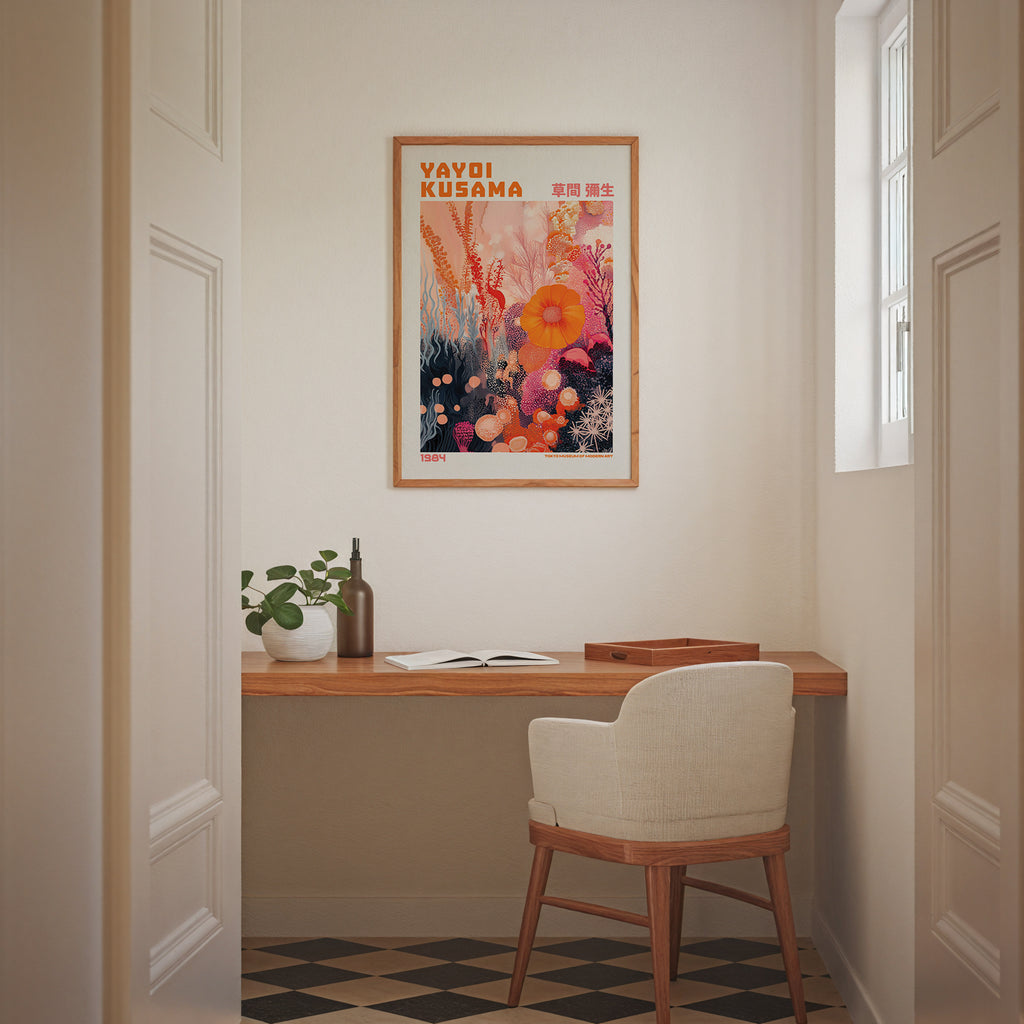 Yayoi Kusama Coral Bloom Reverie Poster