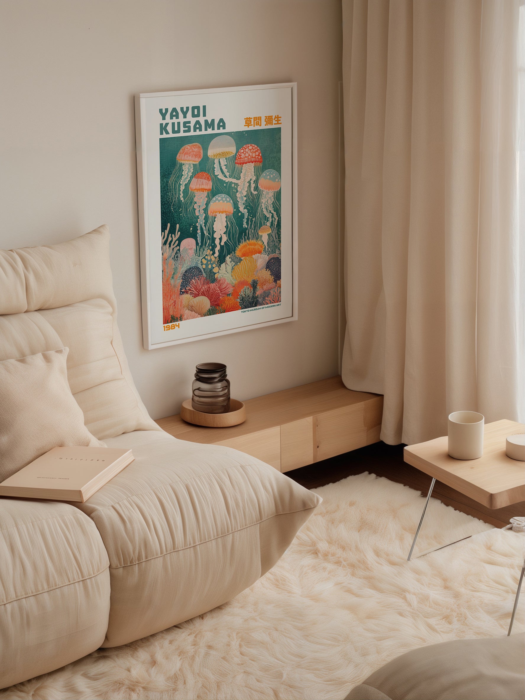 Yayoi Kusama Floating Jellyfish Reverie Poster