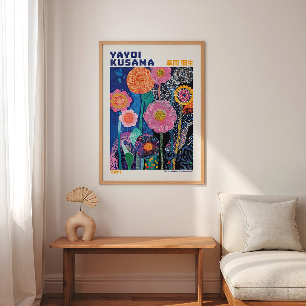 Yayoi Kusama Floral Infinity Poster