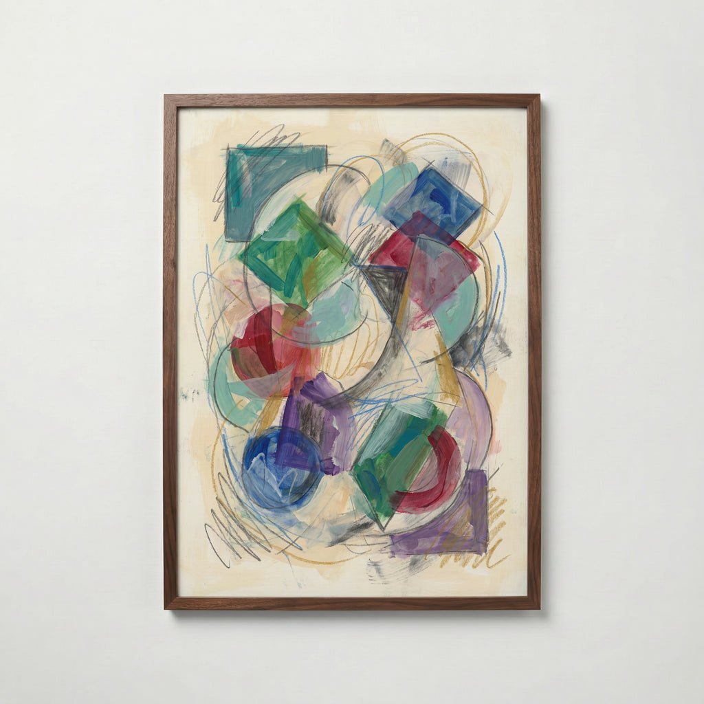 Abstract Shapes Poster – valnötsram