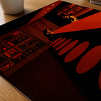 Alone at the Bar Poster – närbild på papper