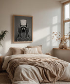 Bathroom Raccoon Poster – i rum 1