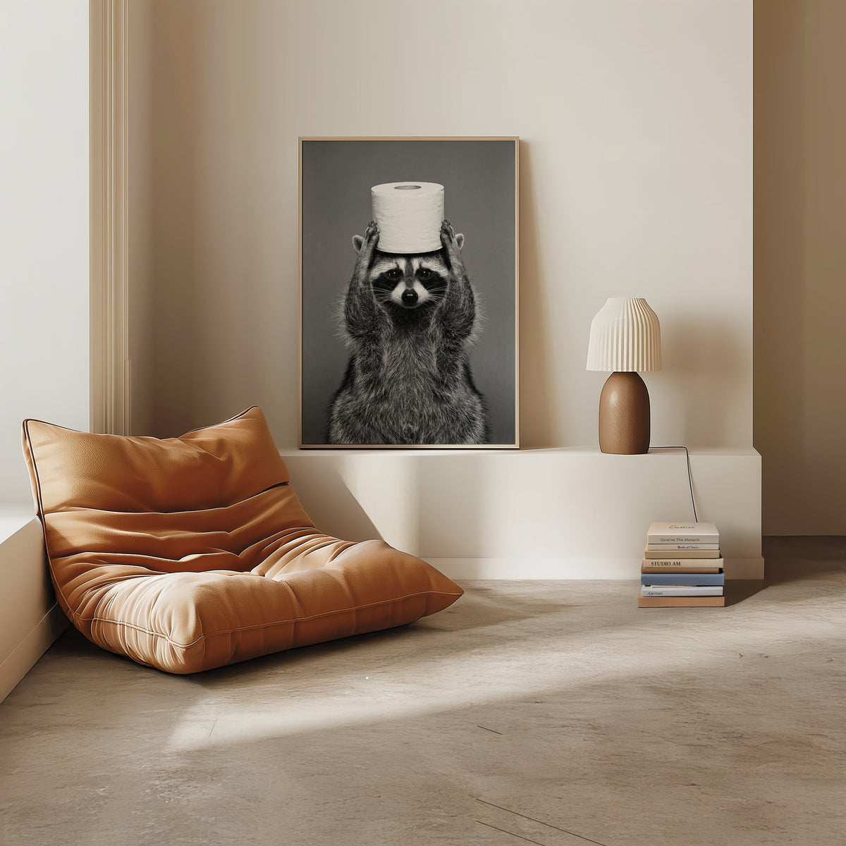 Bathroom Raccoon Poster – i rum 4