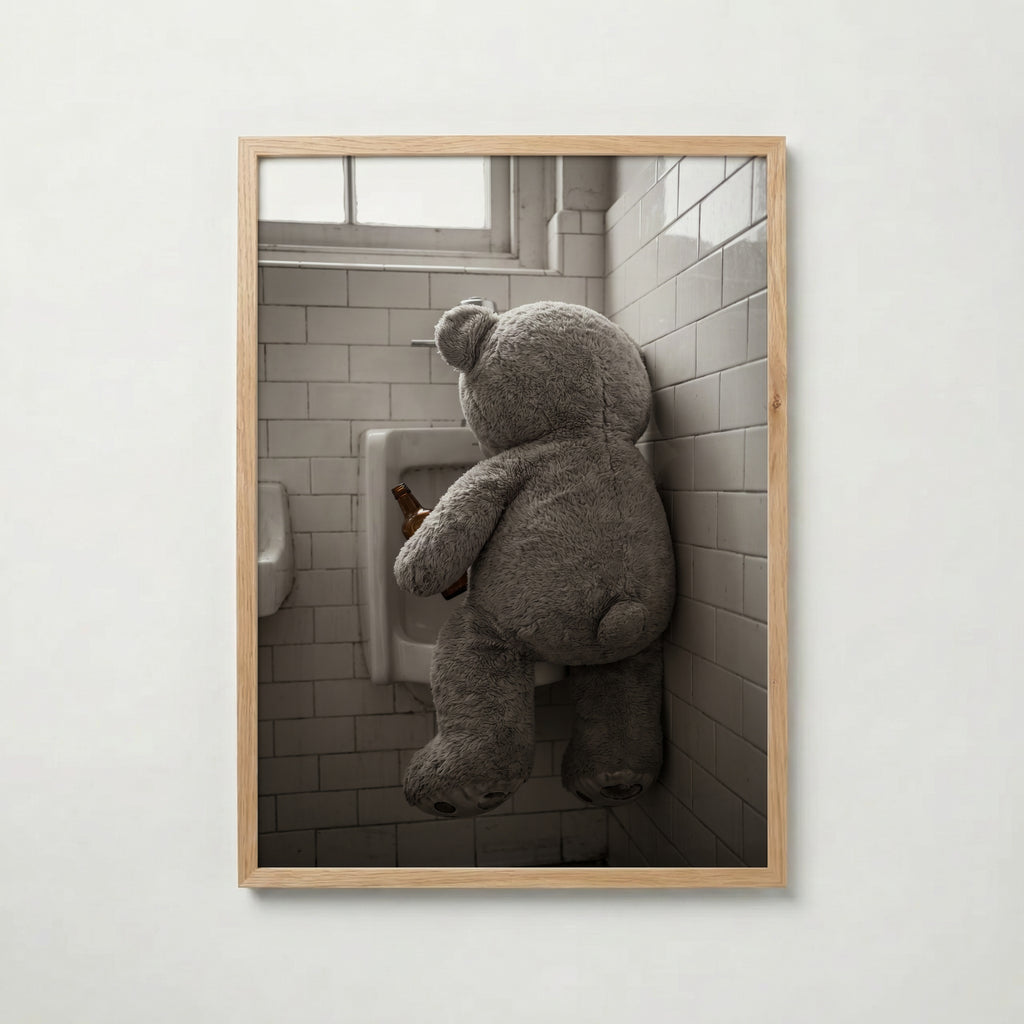 Bathroom Teddy Poster – ekram