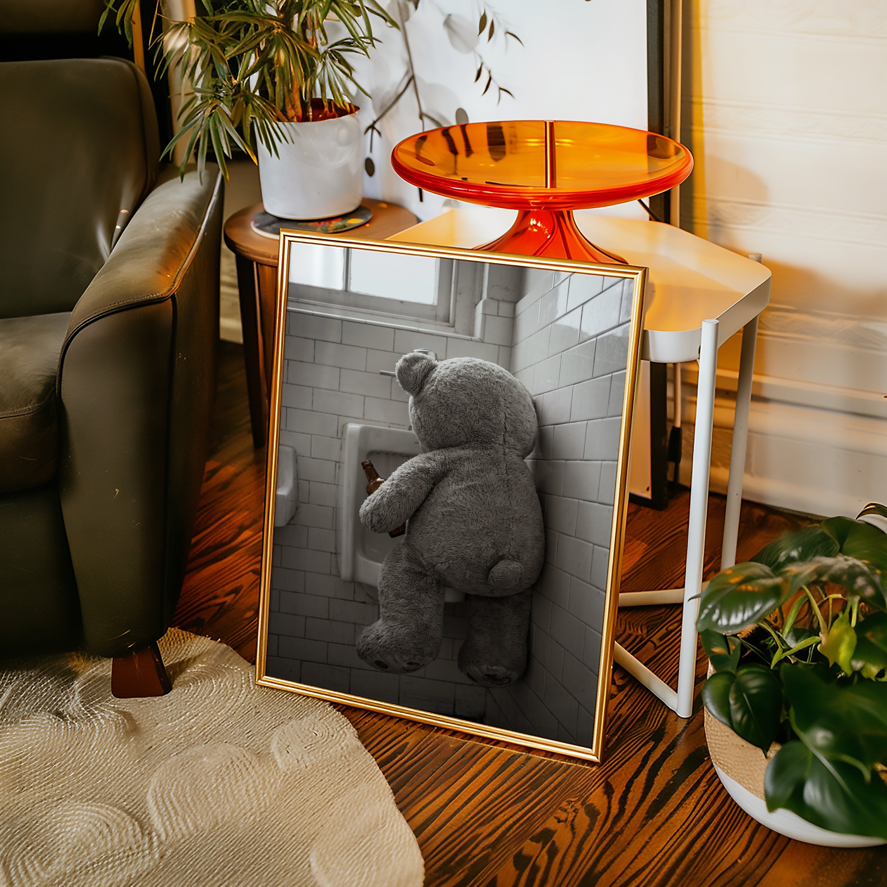 Bathroom Teddy Poster – i rum 1