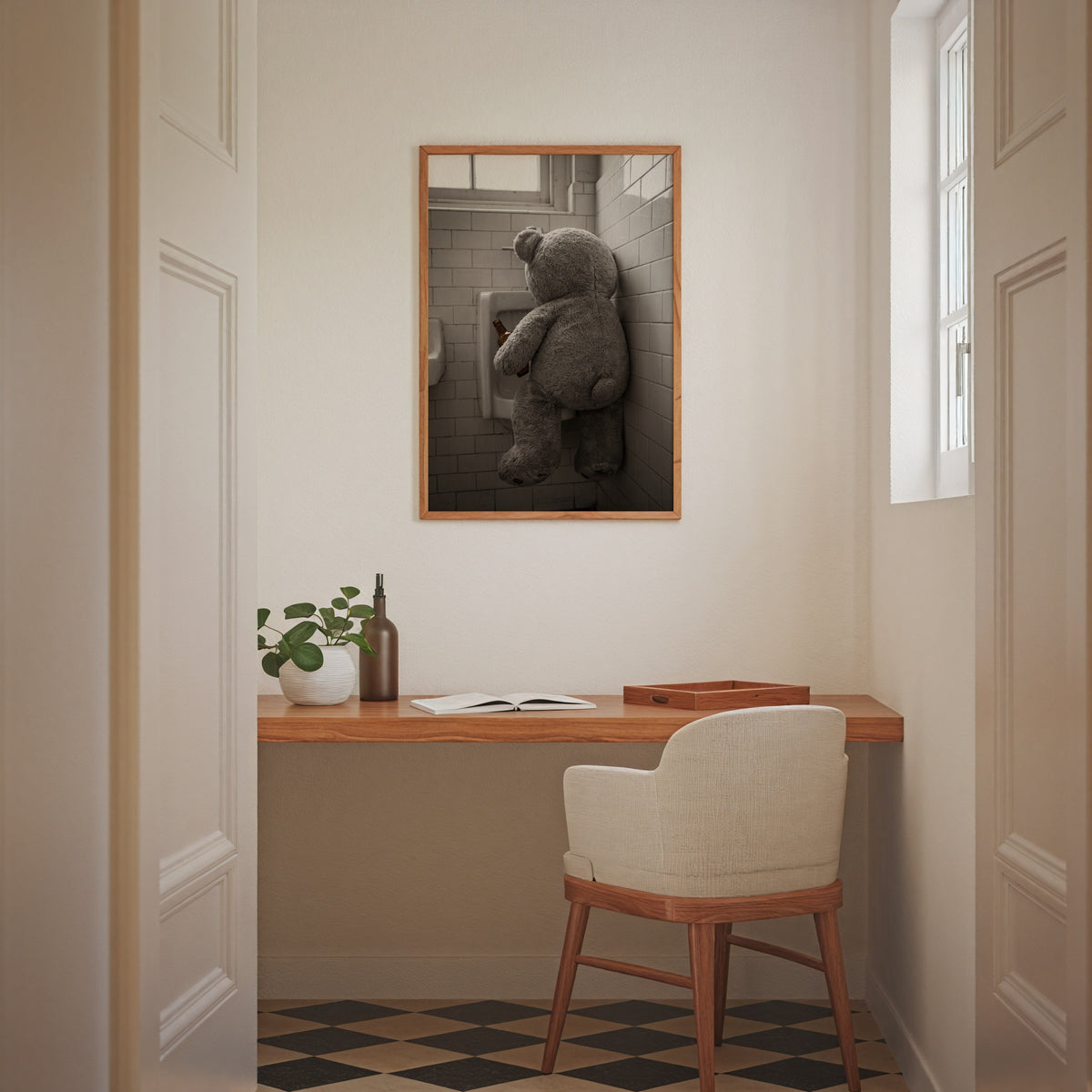 Bathroom Teddy Poster – i rum 5