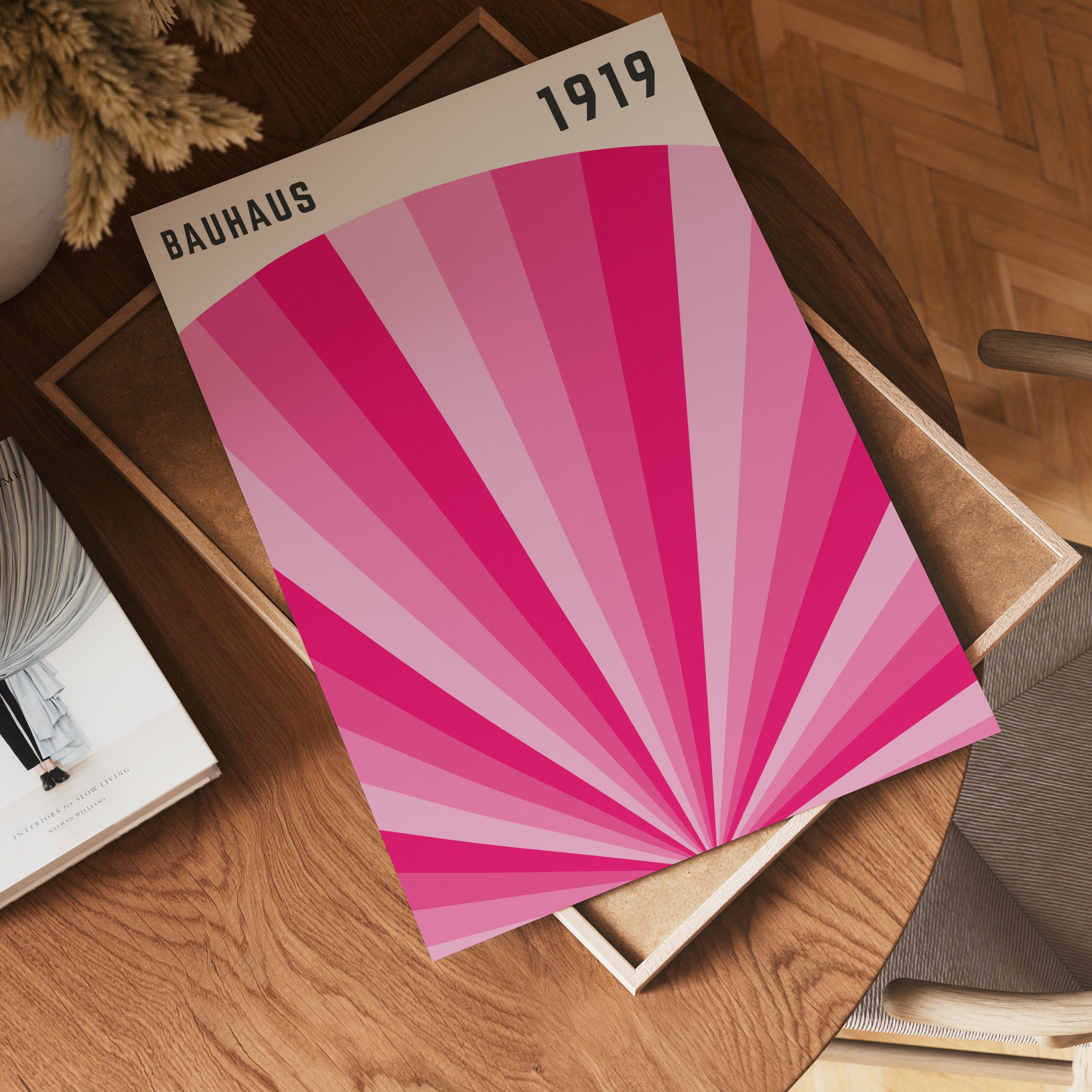 Bauhaus Pink Radiance Poster