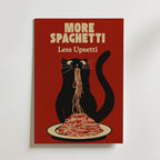 Midnight Pasta Mood – stilfullt konsttryck från Bozetto, tryckt på matt finpapper