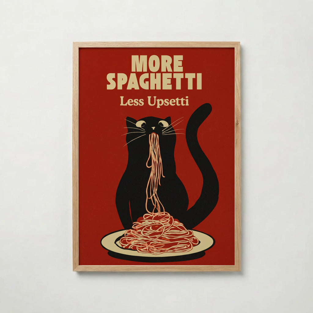 Midnight Pasta Mood poster visad rakt fram – Bozetto affisch i hög tryckkvalitet