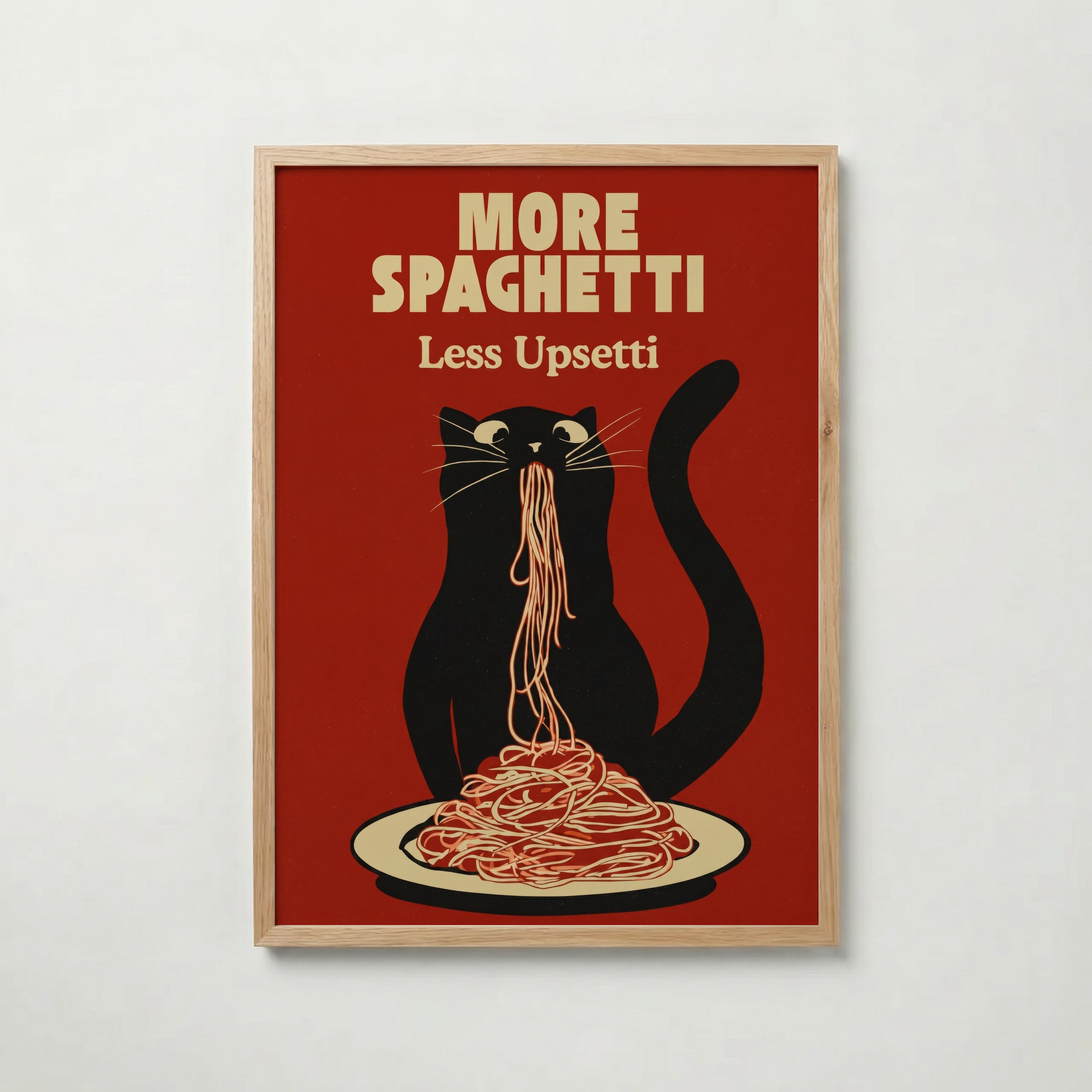 Midnight Pasta Mood poster visad rakt fram – Bozetto affisch i hög tryckkvalitet