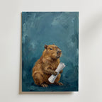 Capybara Poster – canvas utan passepartout