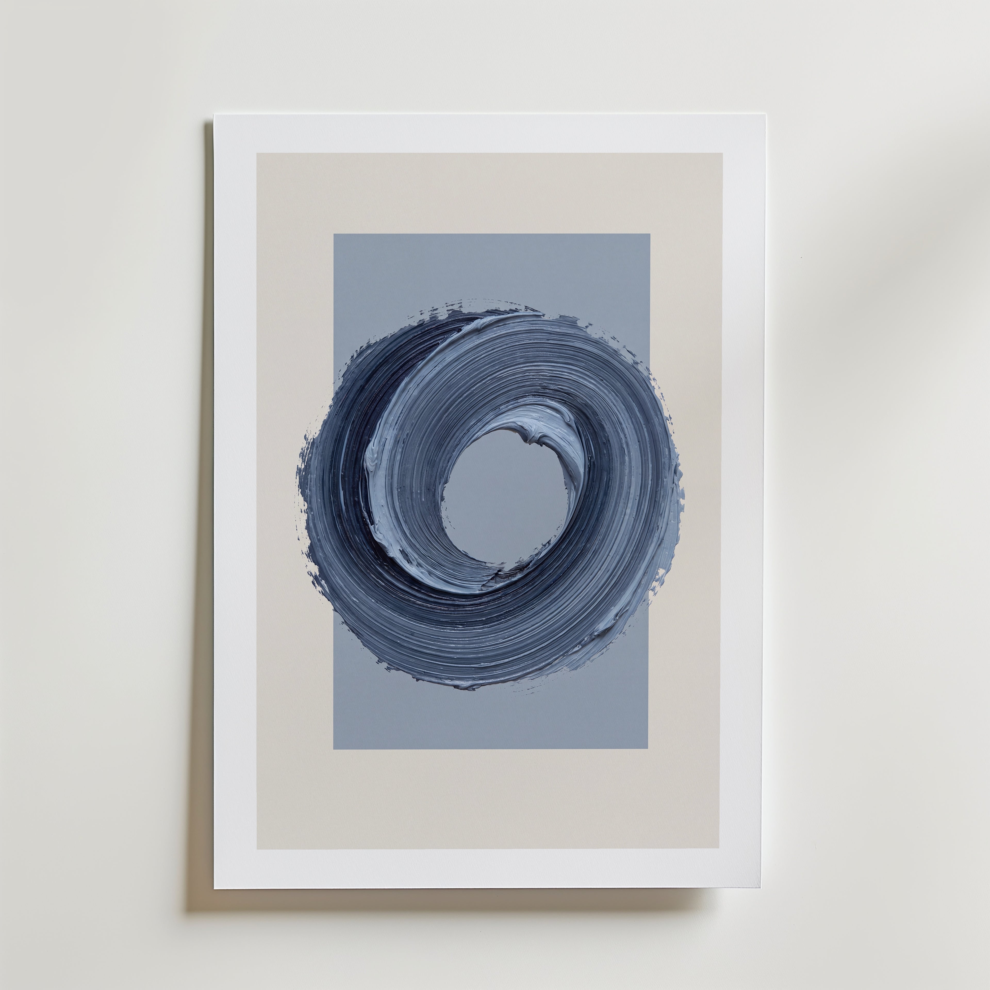 Cerulean Loop Poster – med passepartout
