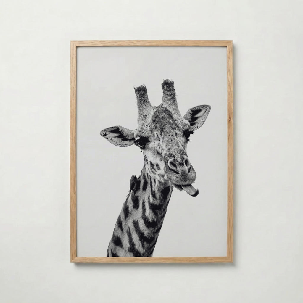 Cheeky Giraffe Poster – ekram