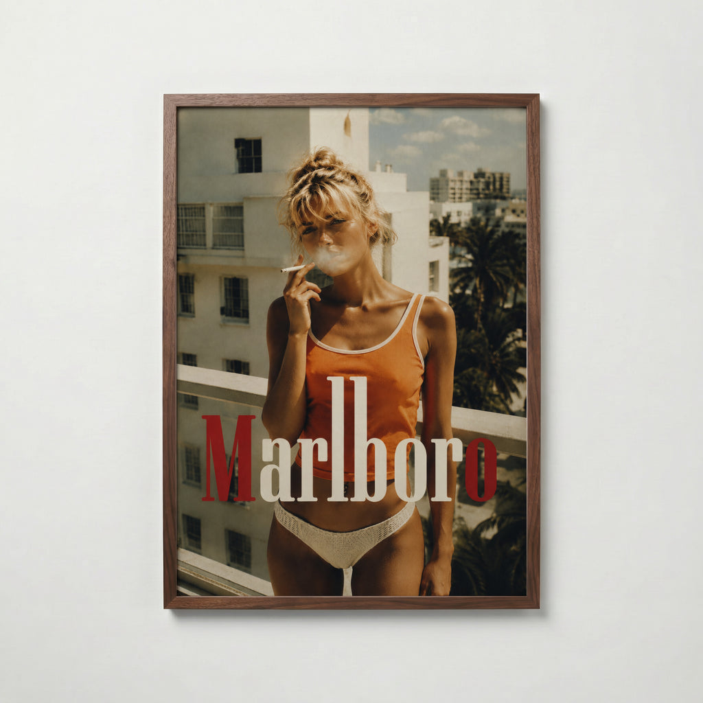 Cherry Smoke Poster – valnötsram