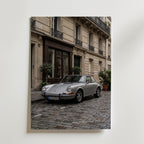 Classic Car Street Poster – canvas utan passepartout
