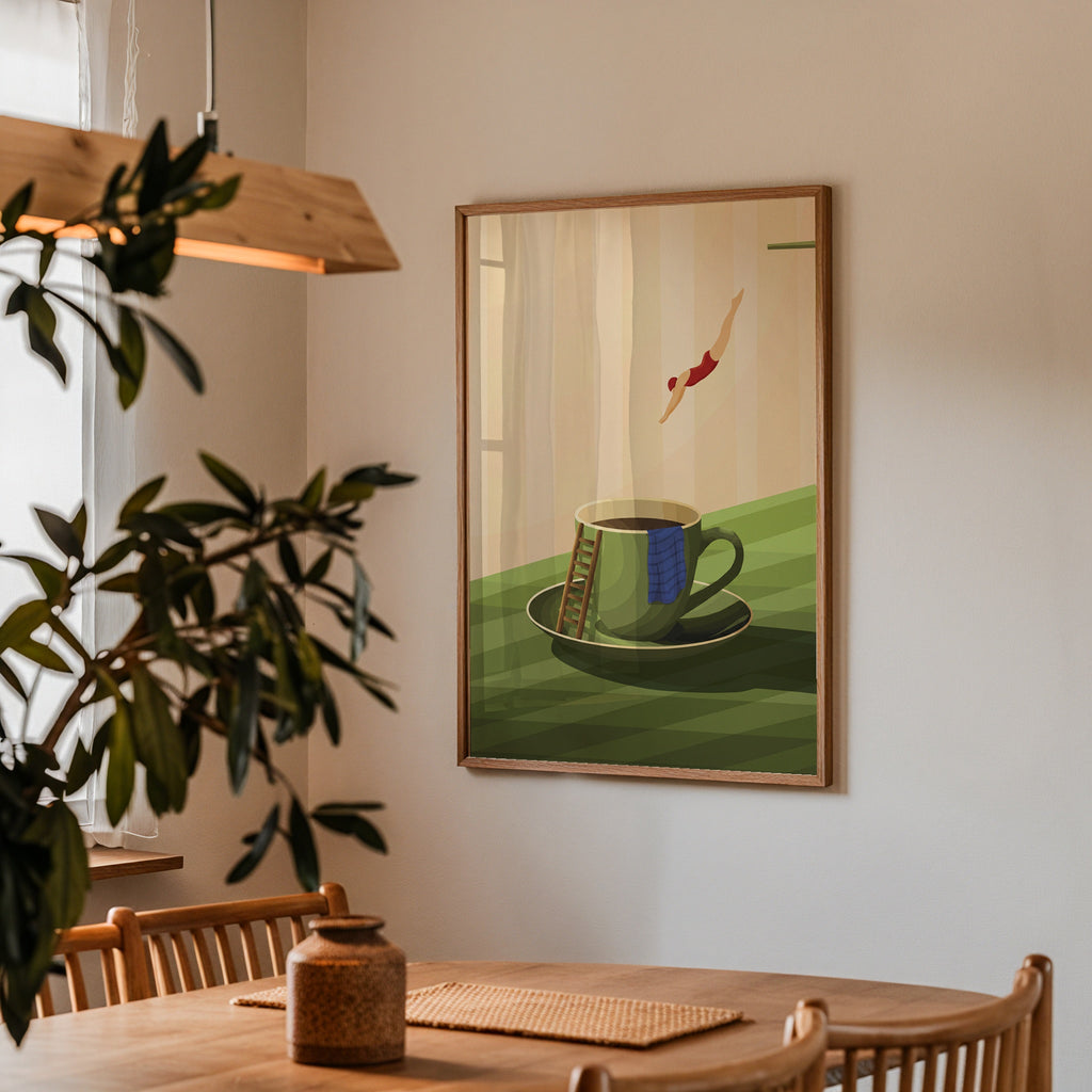 Coffee Dive Poster – i rum 4