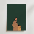 Cool Duo Poster – canvas utan passepartout