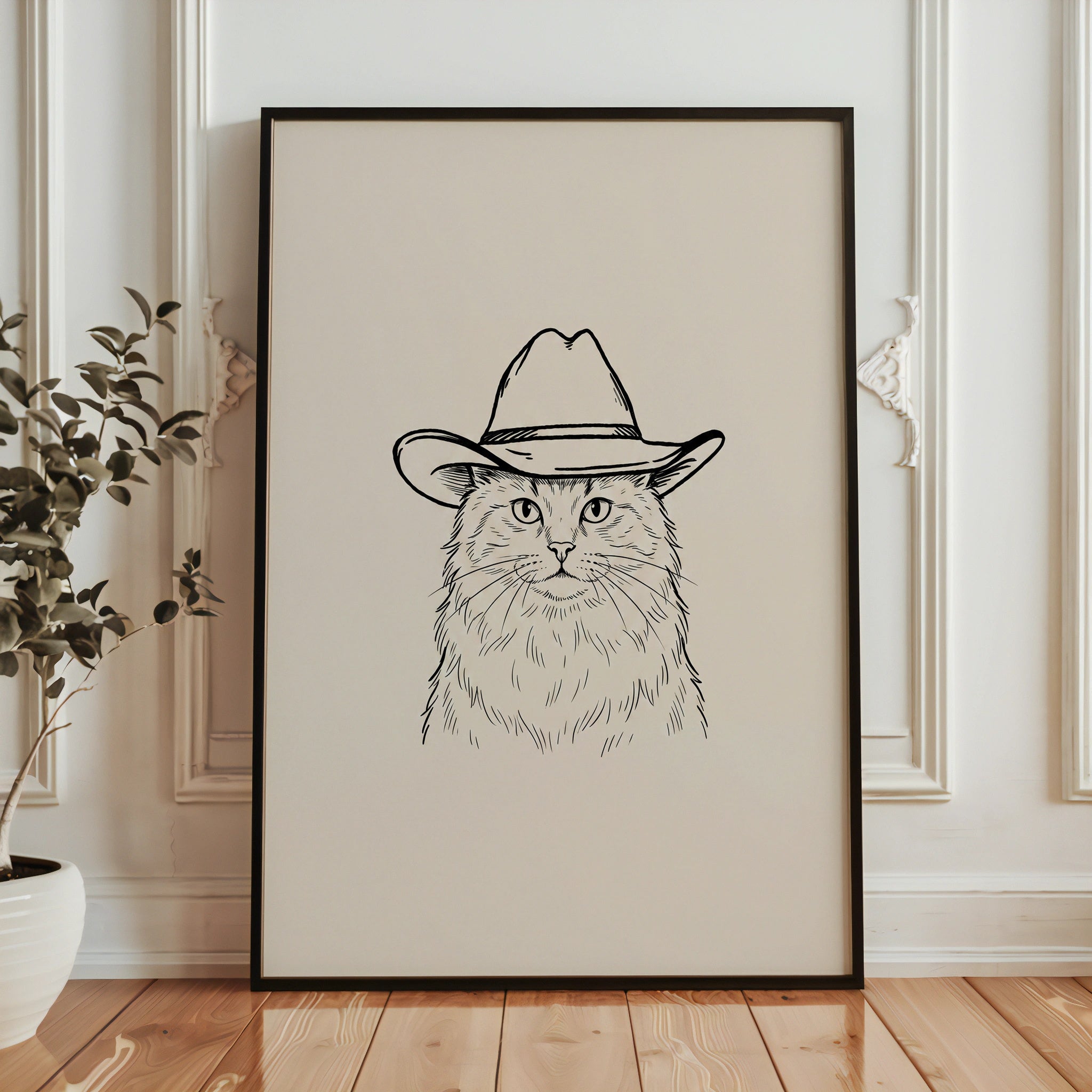Cowboy Cat Poster – i rum 1