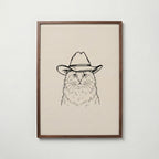 Cowboy Cat Poster – valnötsram