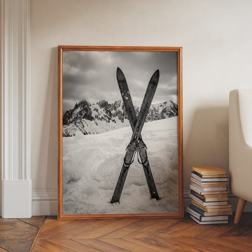 Crossed Skis Poster – i rum 2