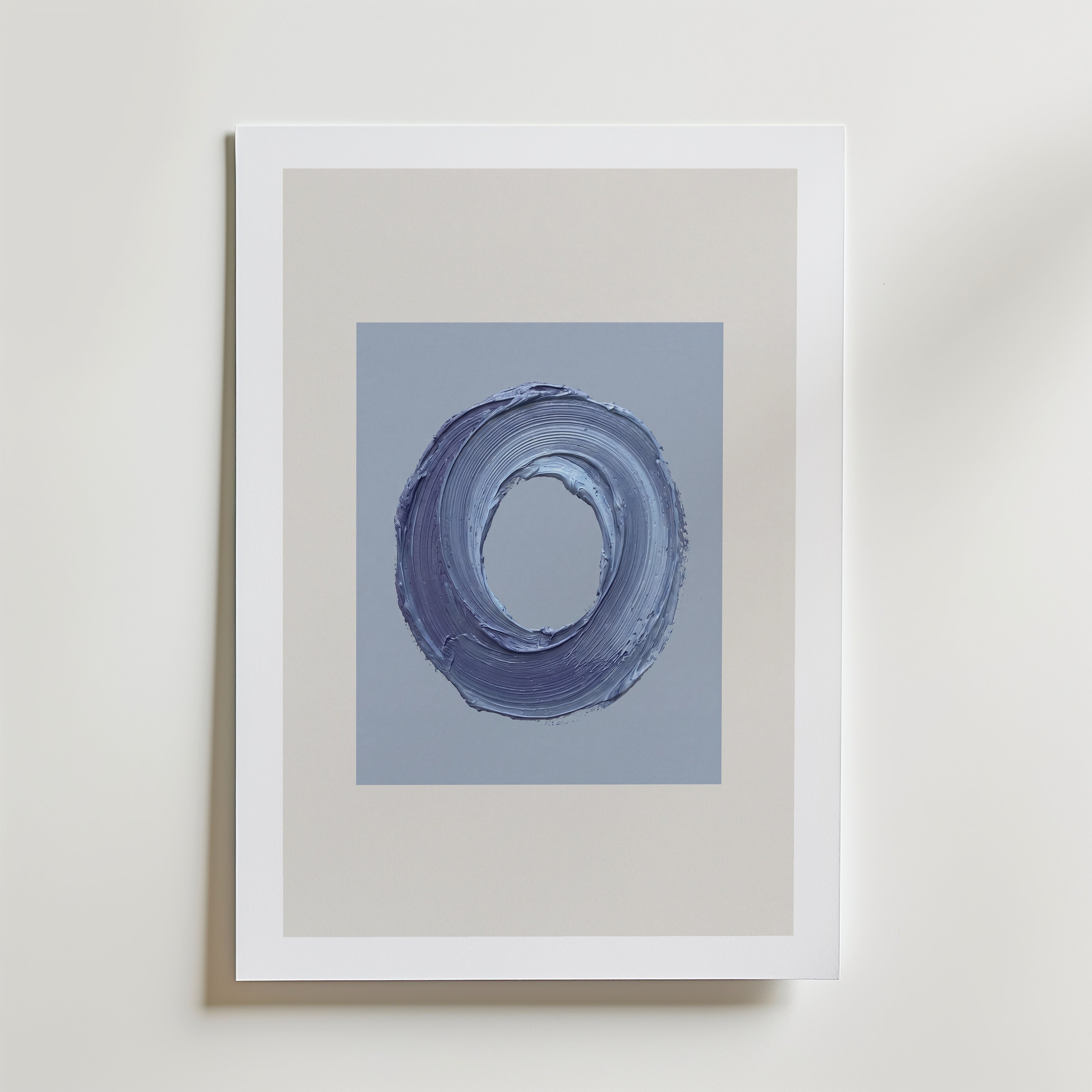 Denim Loop Poster – med passepartout