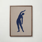 Blue Figure II Poster – valnötsram