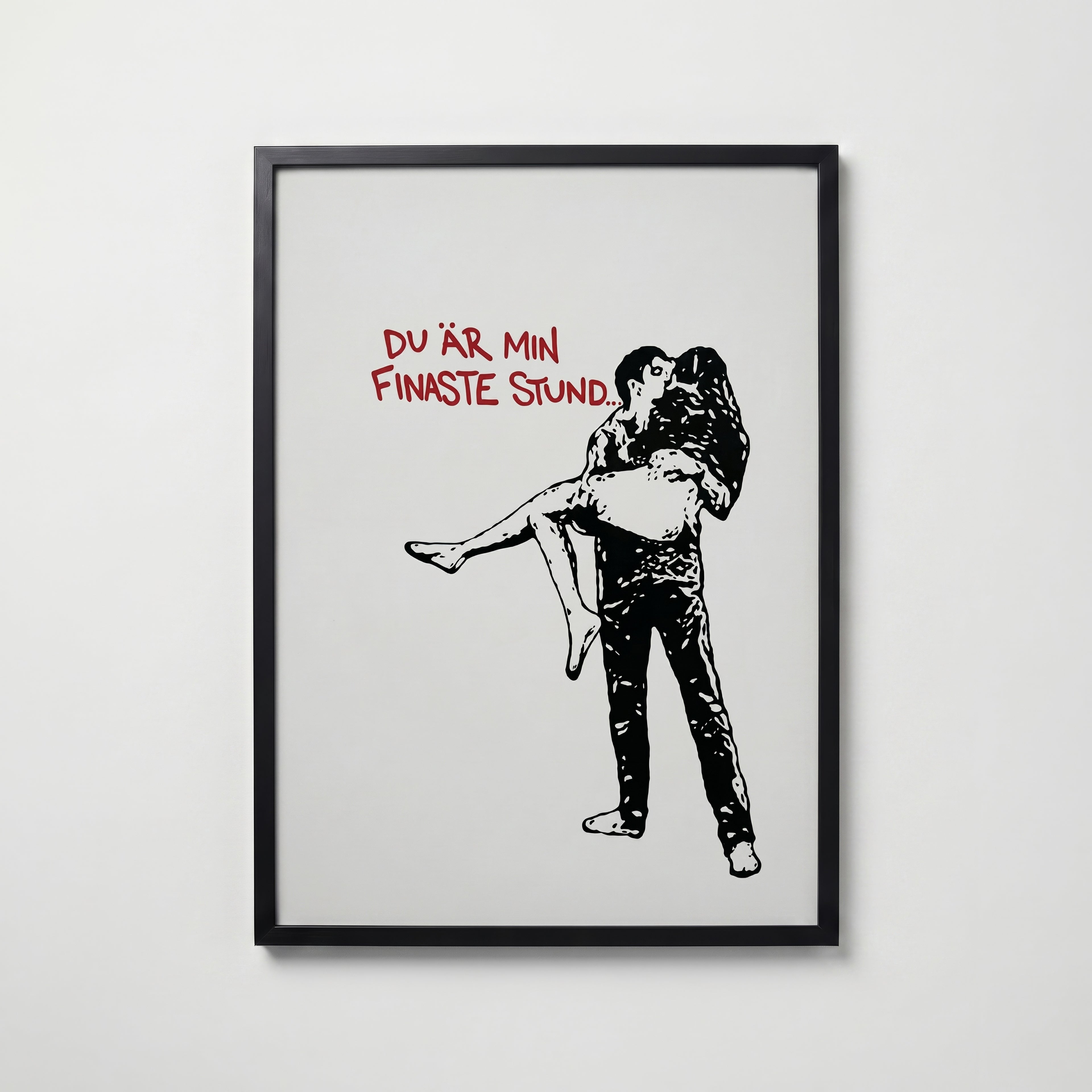 Du är min finaste stund – poster i svart ram