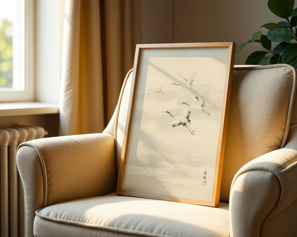 Flying Cranes Poster – i rum 2