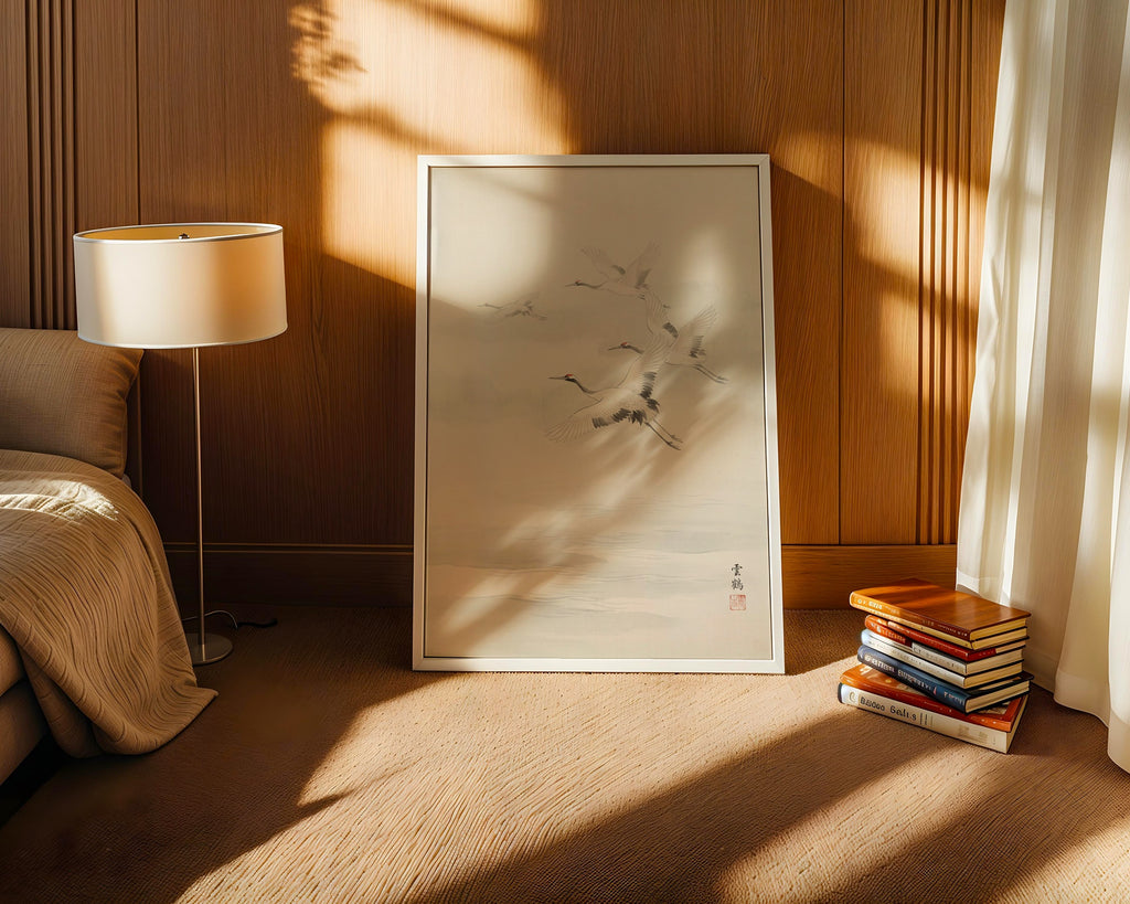 Flying Cranes Poster – i rum 5