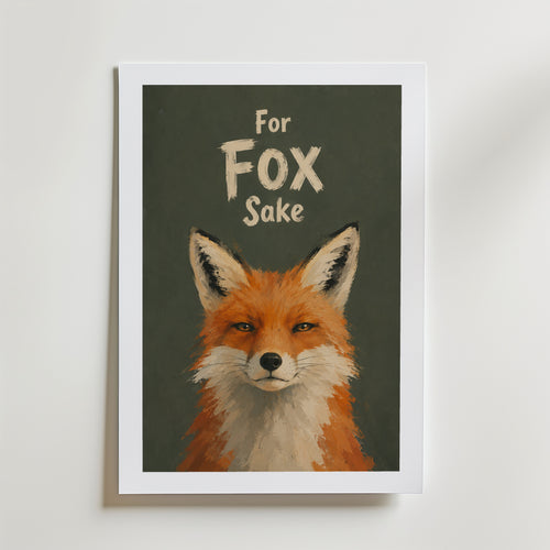 For Fox Sake Poster – med passepartout
