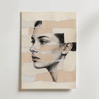 Fragmented Woman Poster – canvas utan passepartout