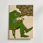Dapper Frog Poster – Dapper Frog Poster är en charmig och humoristisk illustration med retrokänsla.
