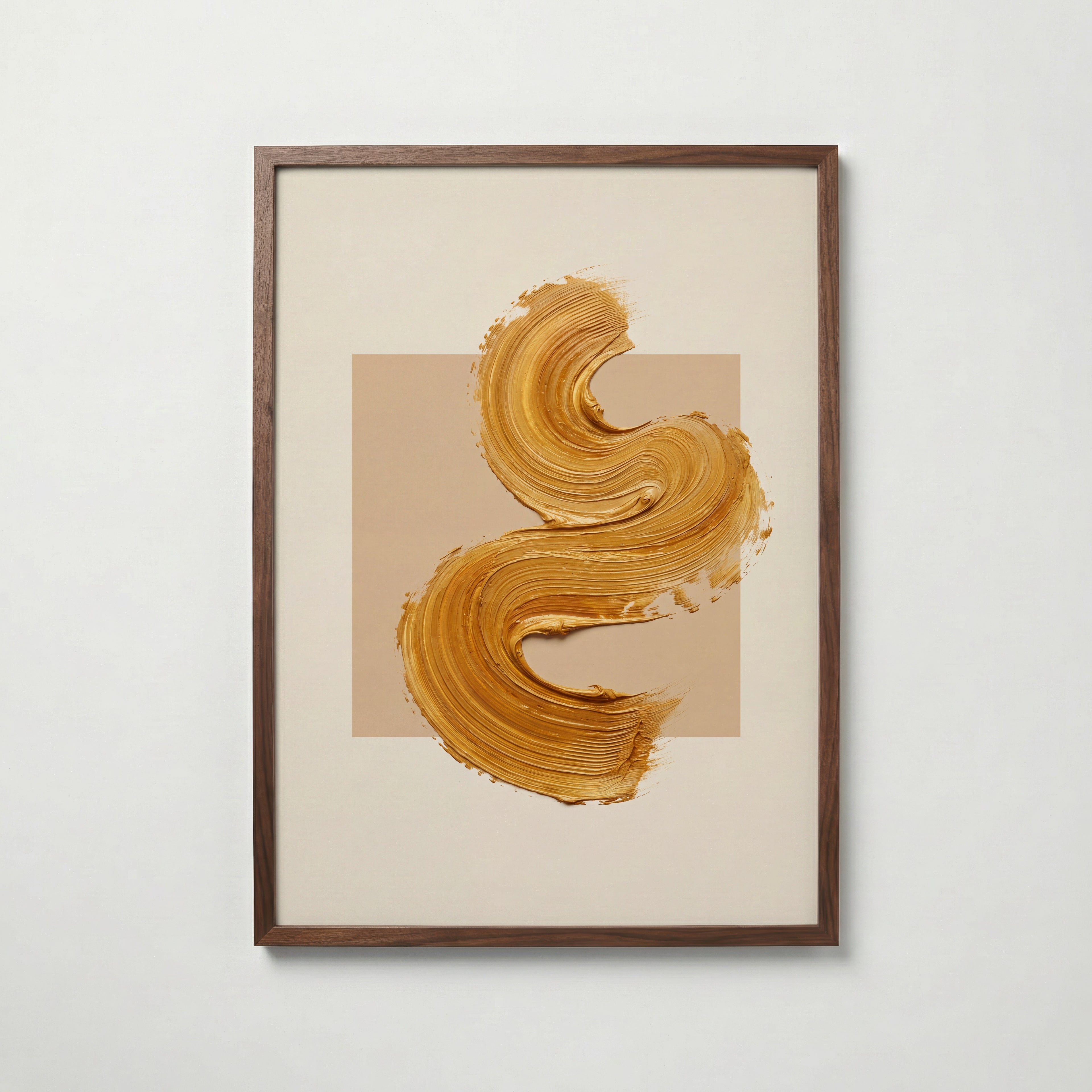Gilded Curve Poster – valnötsram