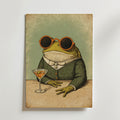 The Gentlefrog Martini – stilfullt konsttryck från Bozetto, tryckt på matt finpapper