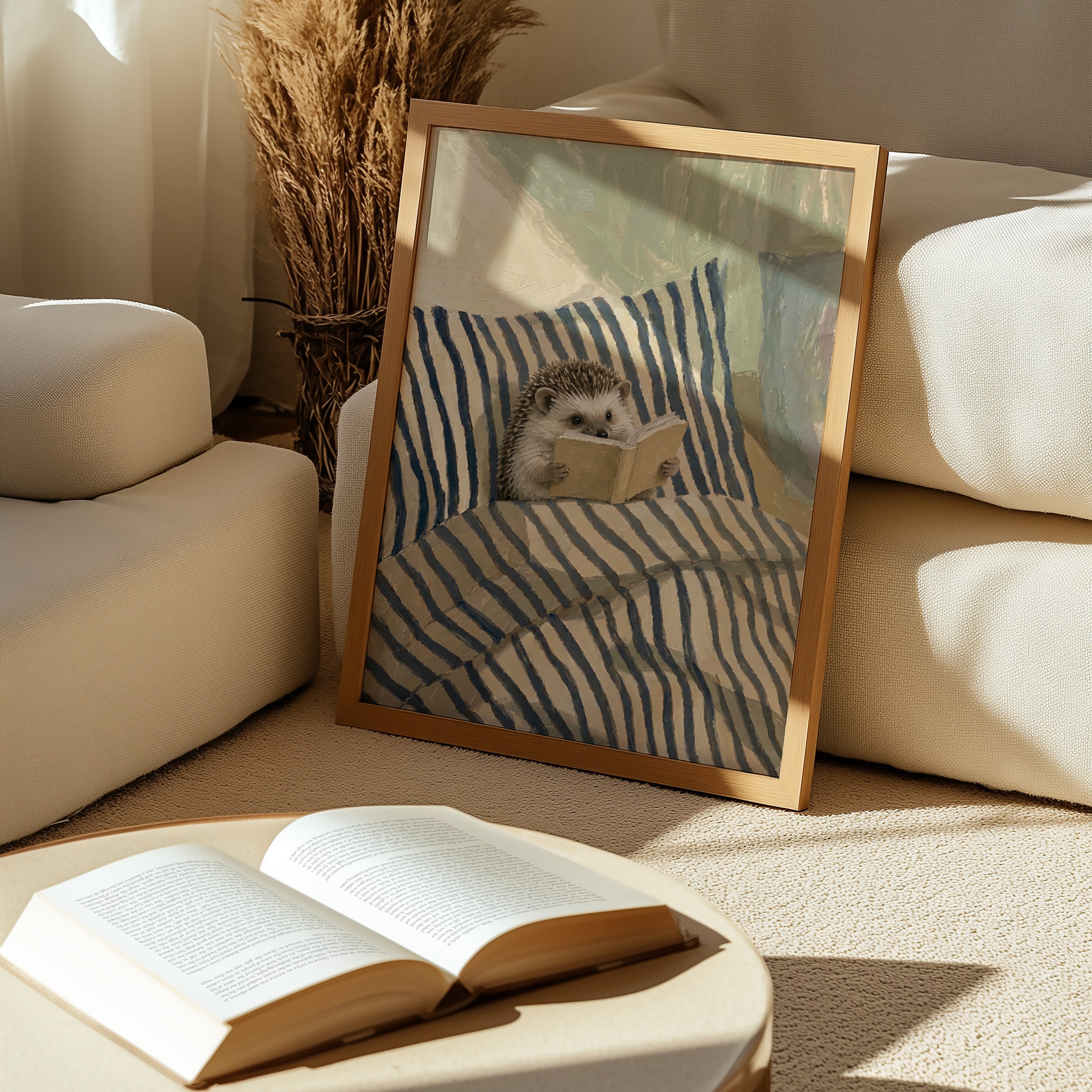Reading Hedgehog Poster – i rum 3