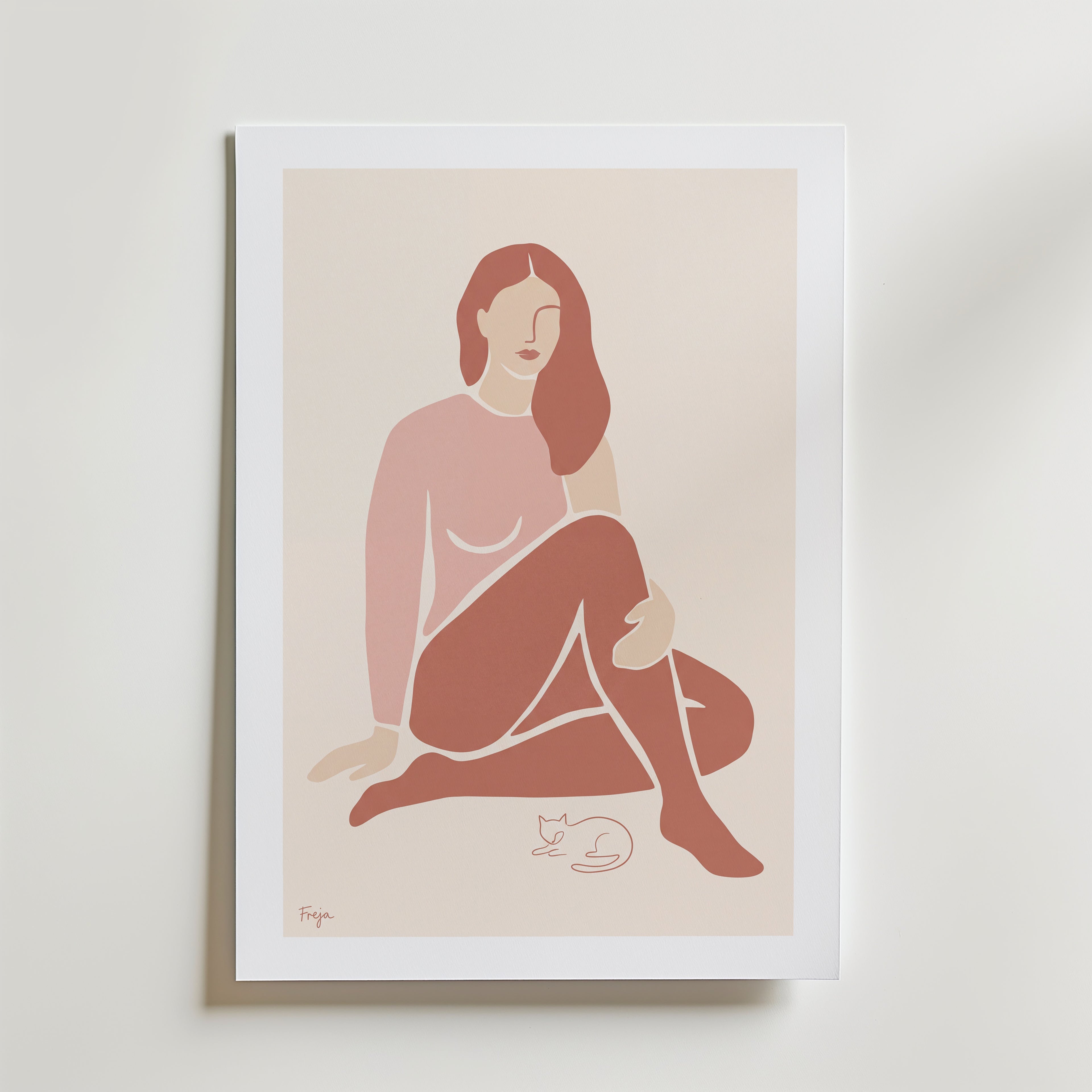 Freja Lund – Kvinde – med passepartout