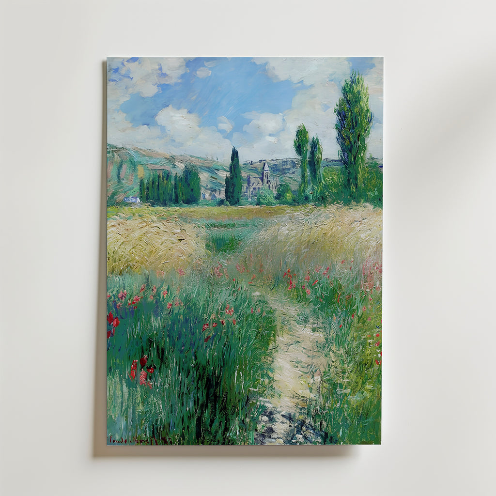 Claude Monet Lane In The Poppy Fields Poster – utan passepartout