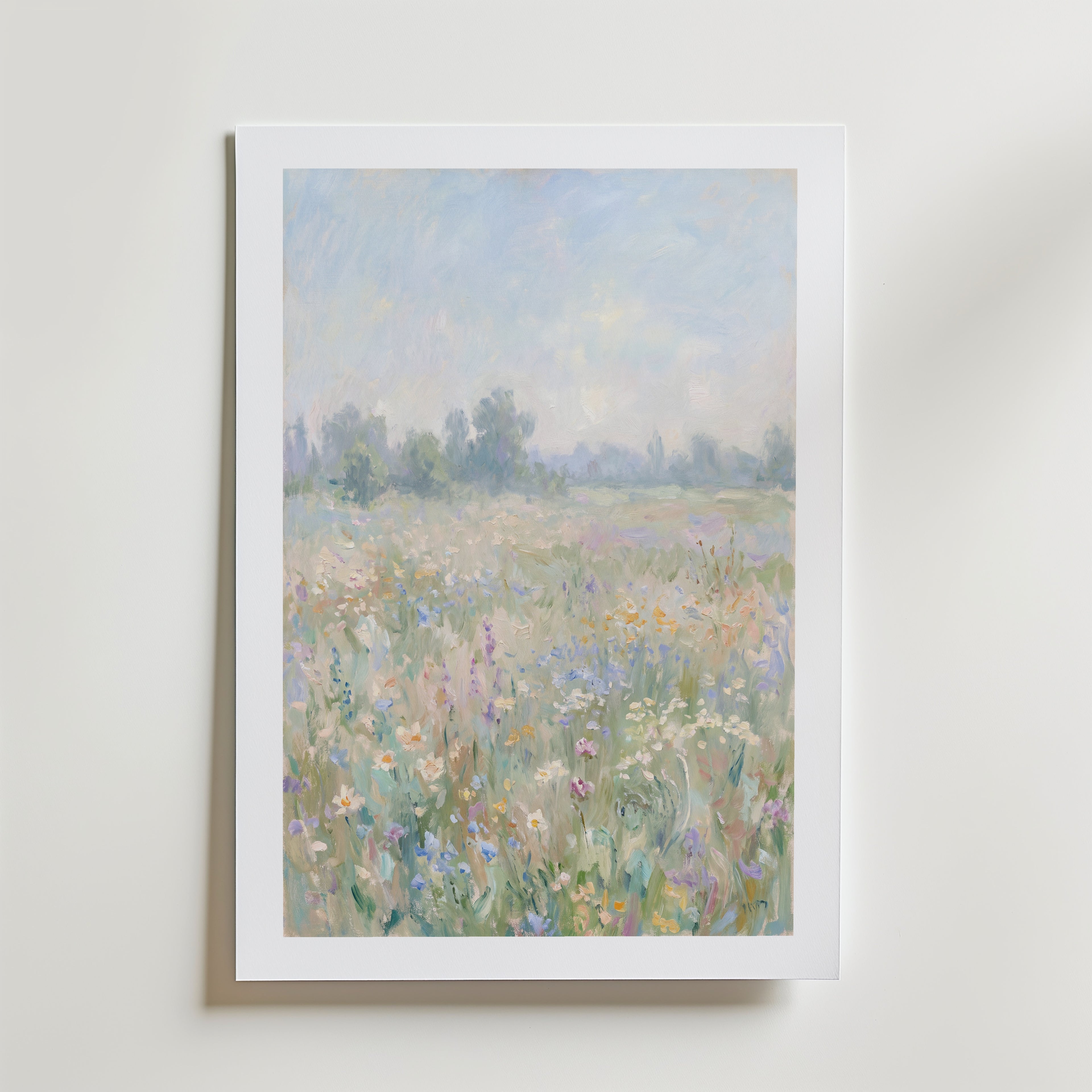 Summer Meadow Poster – med passepartout