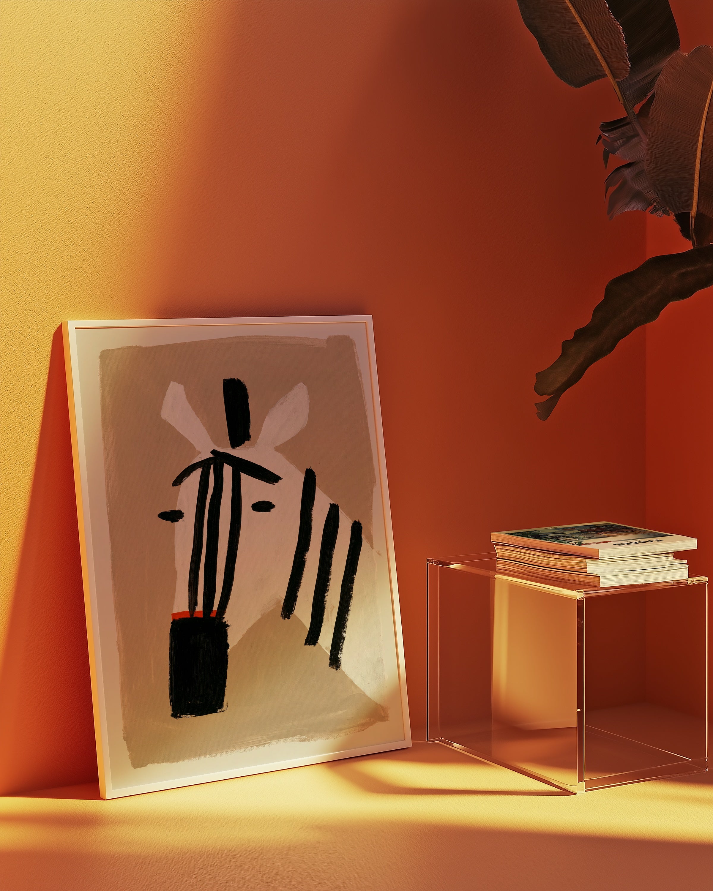 Minimal Zebra Poster – i rum 2