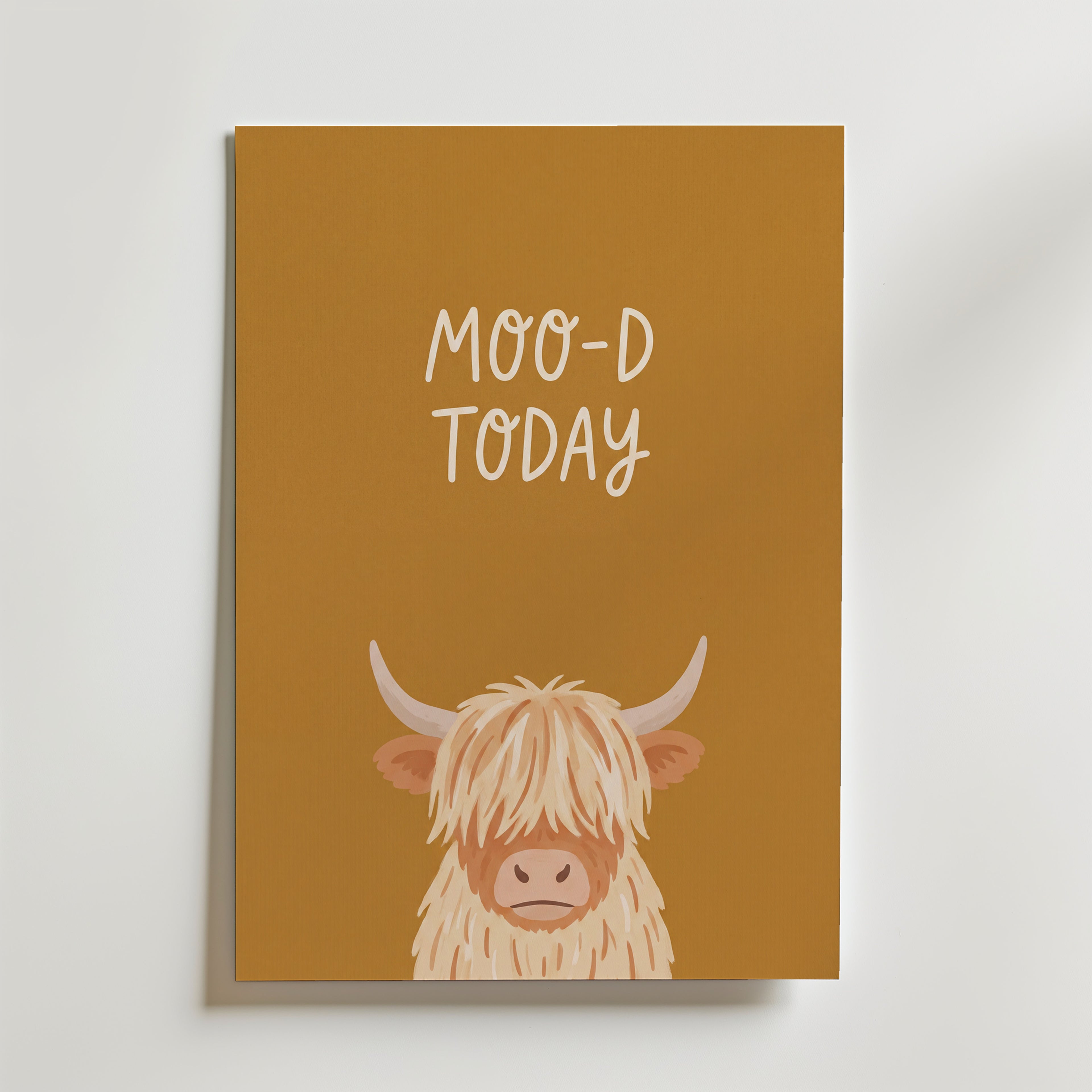 Moo-D Today Poster – canvas utan passepartout